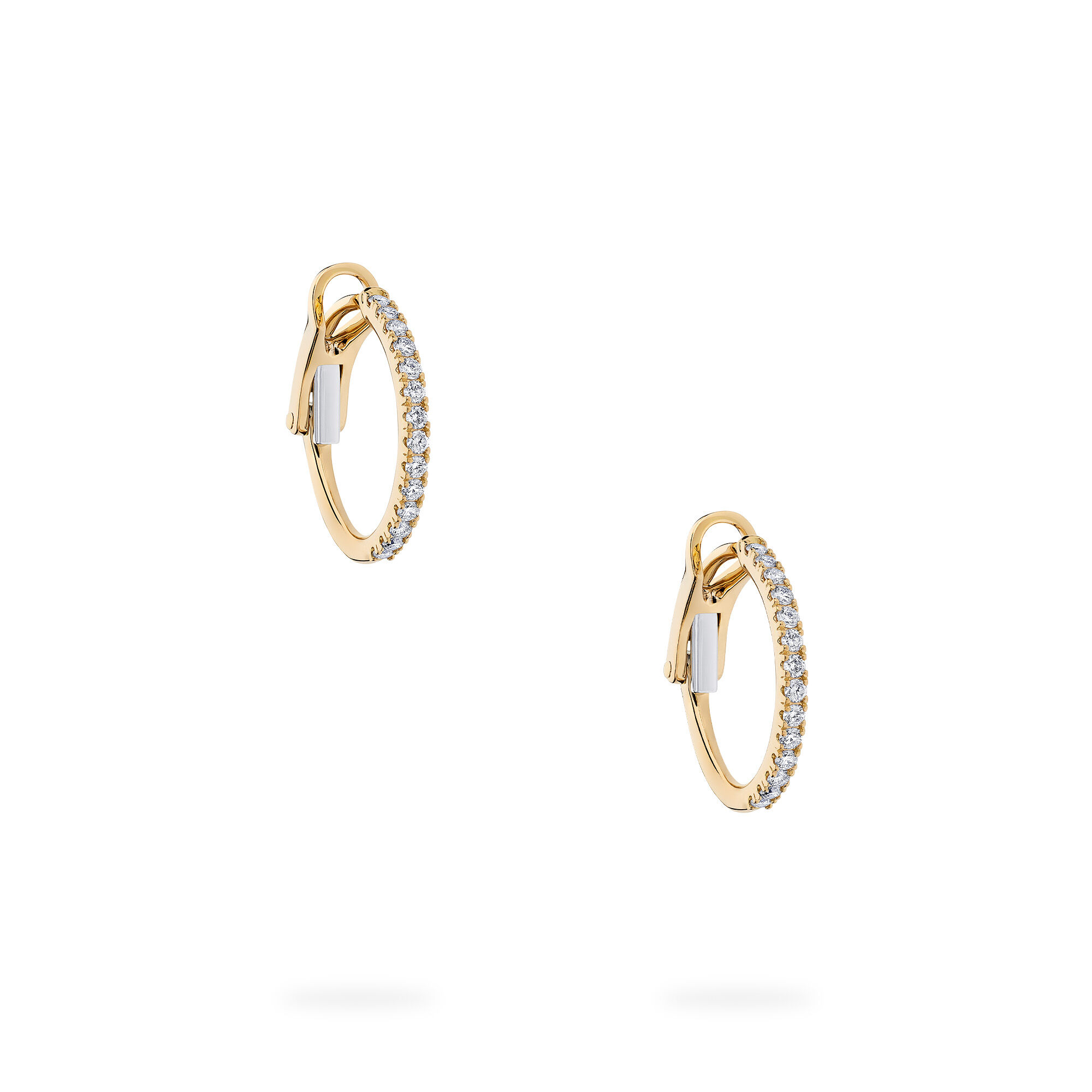 Tiny diamond hoop earrings outlet